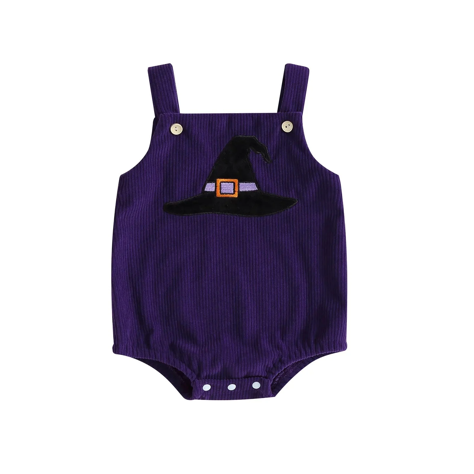 Halloween Print Corduroy Overalls - Image 8
