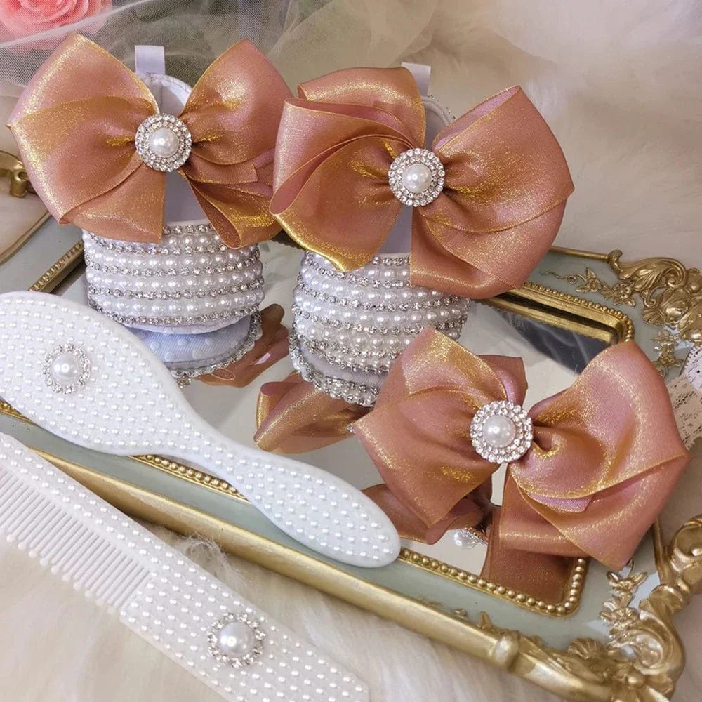 Handmade Baby Girl Christening Shoes - Image 10