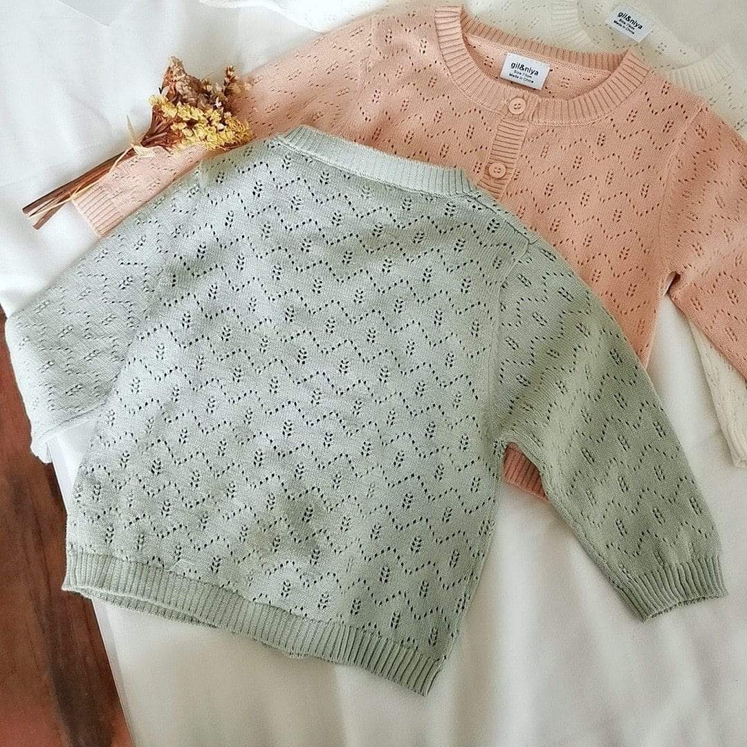Hollow Knitted Cardigan - Image 3