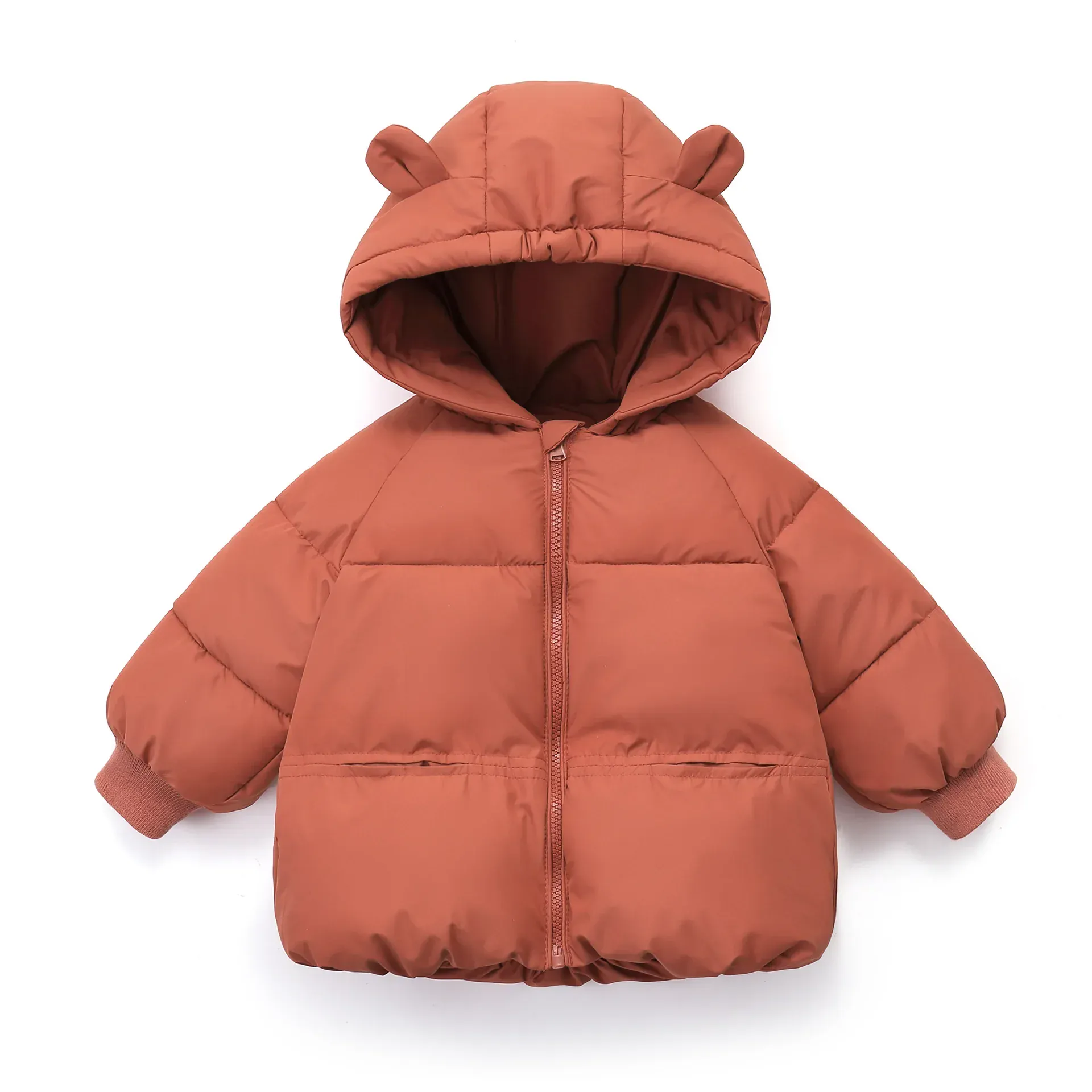 Hooded Puffer Cotton Coat for Kids - Image 11