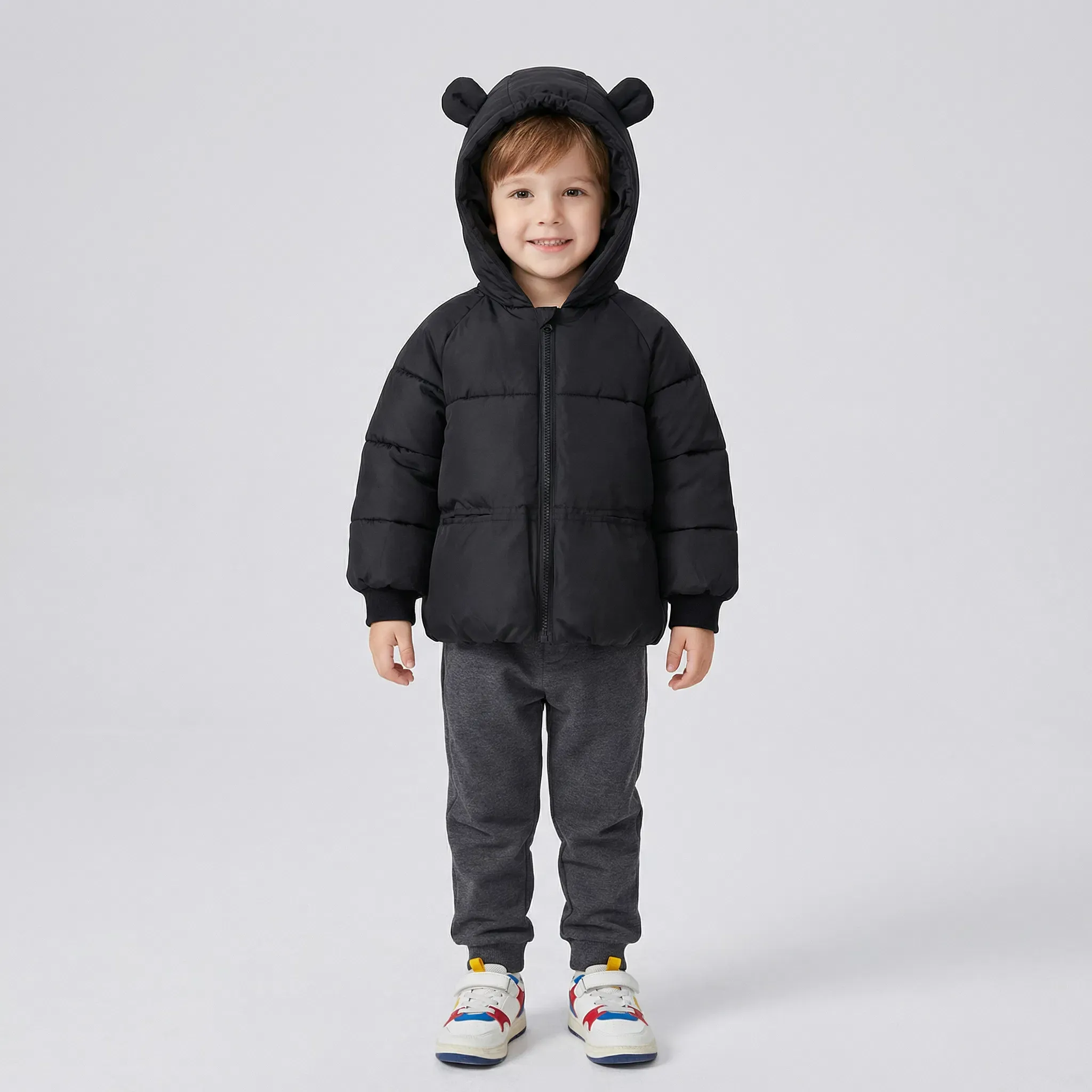 Hooded Puffer Cotton Coat for Kids - Image 5