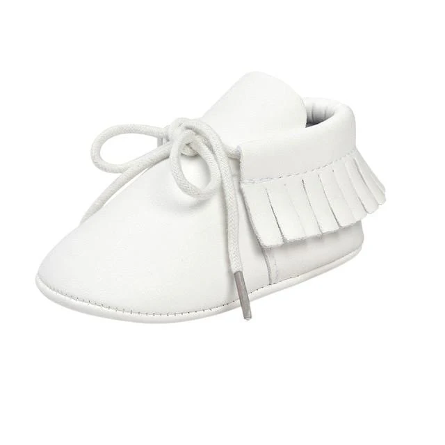 Leather Moccasins Sequin Casual Shoes - Image 2