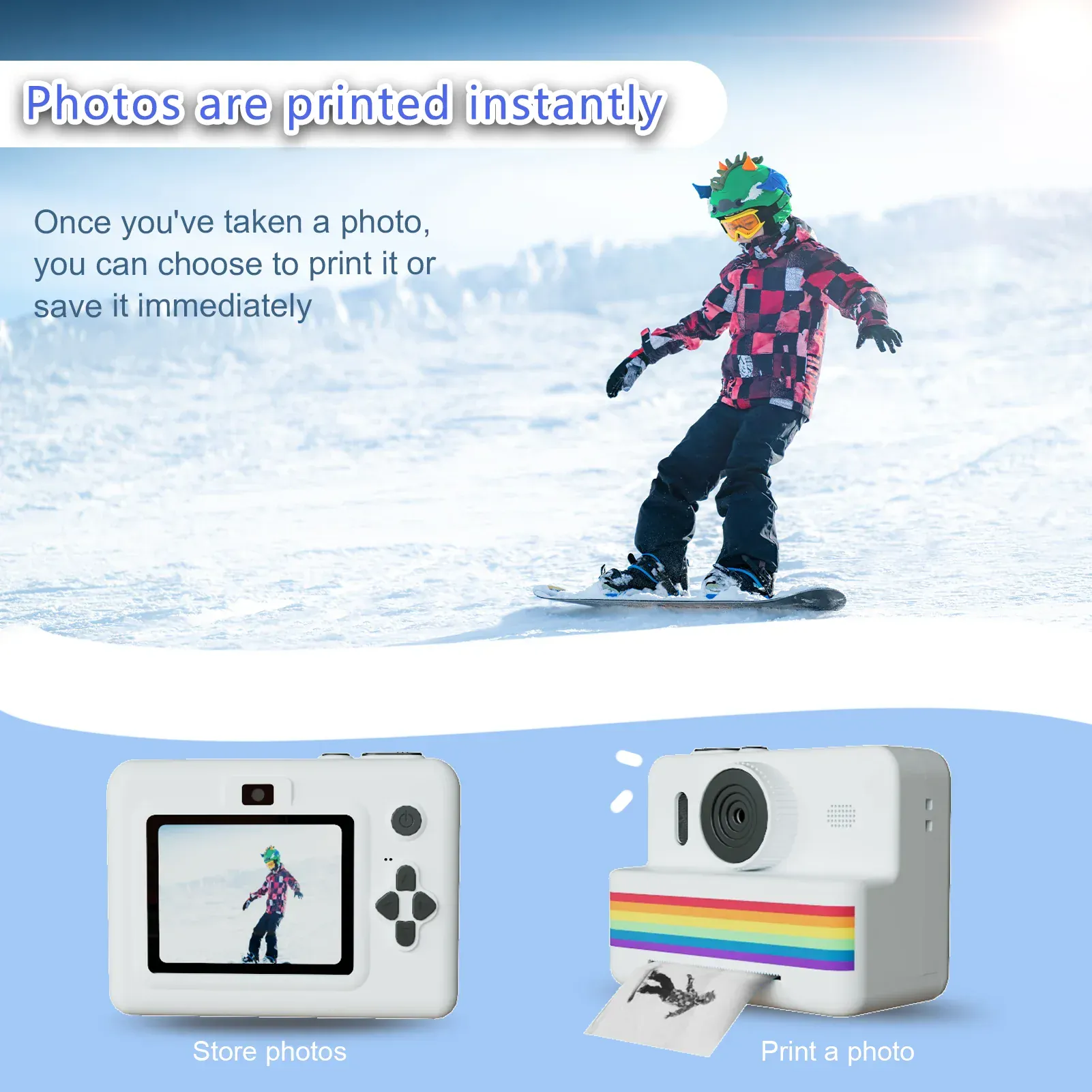 Instant Print Kids Camera with 2.8" Screen & Dual Lens - Image 3