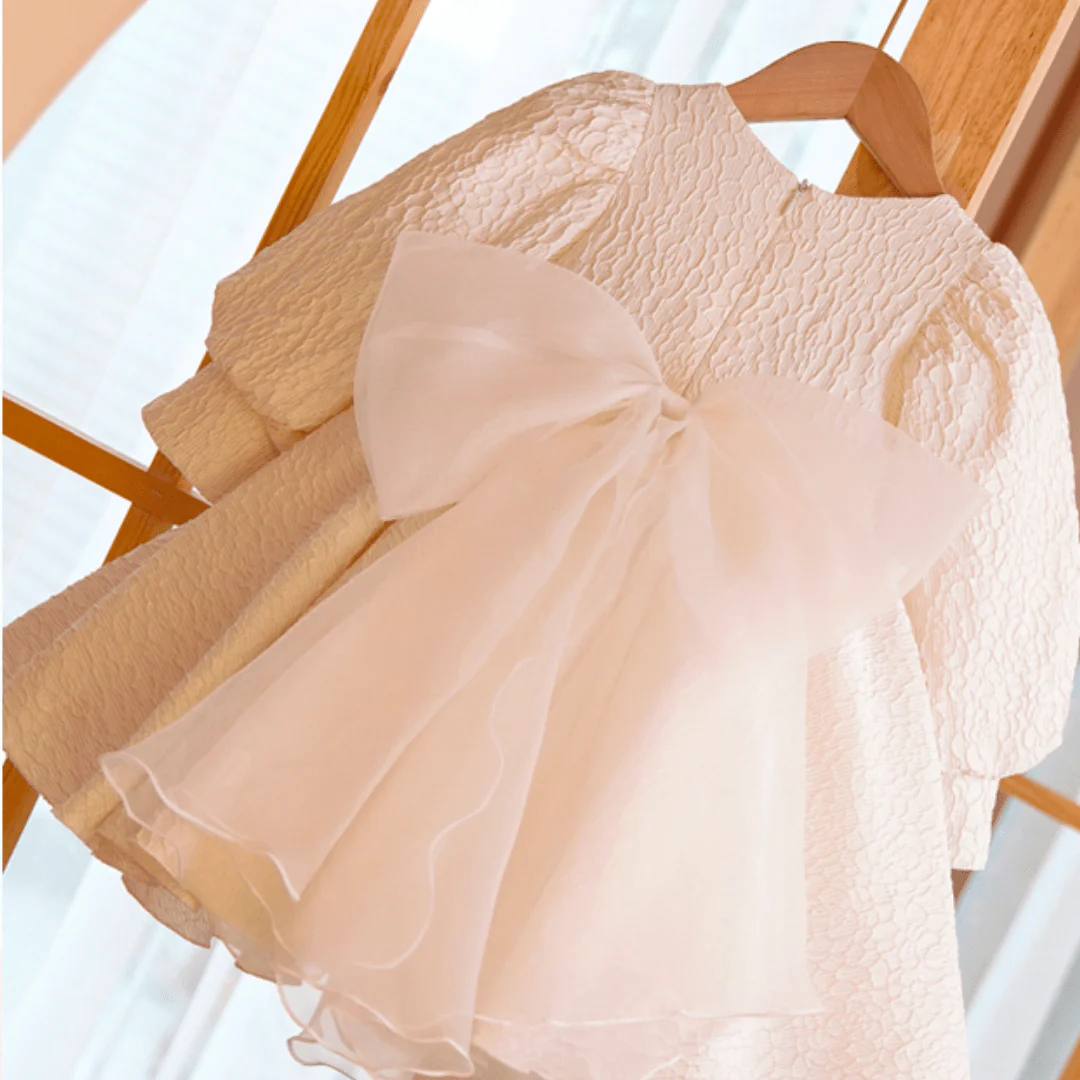 Ivory Lace Flower Girl Dress - Image 4