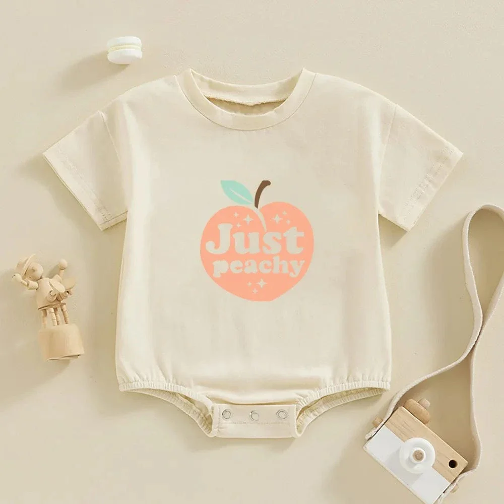 Just Peachy Baby Romper - Image 4