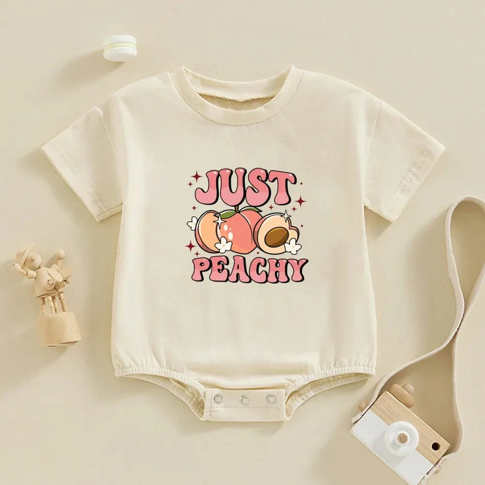 Just Peachy Baby Romper - Image 5
