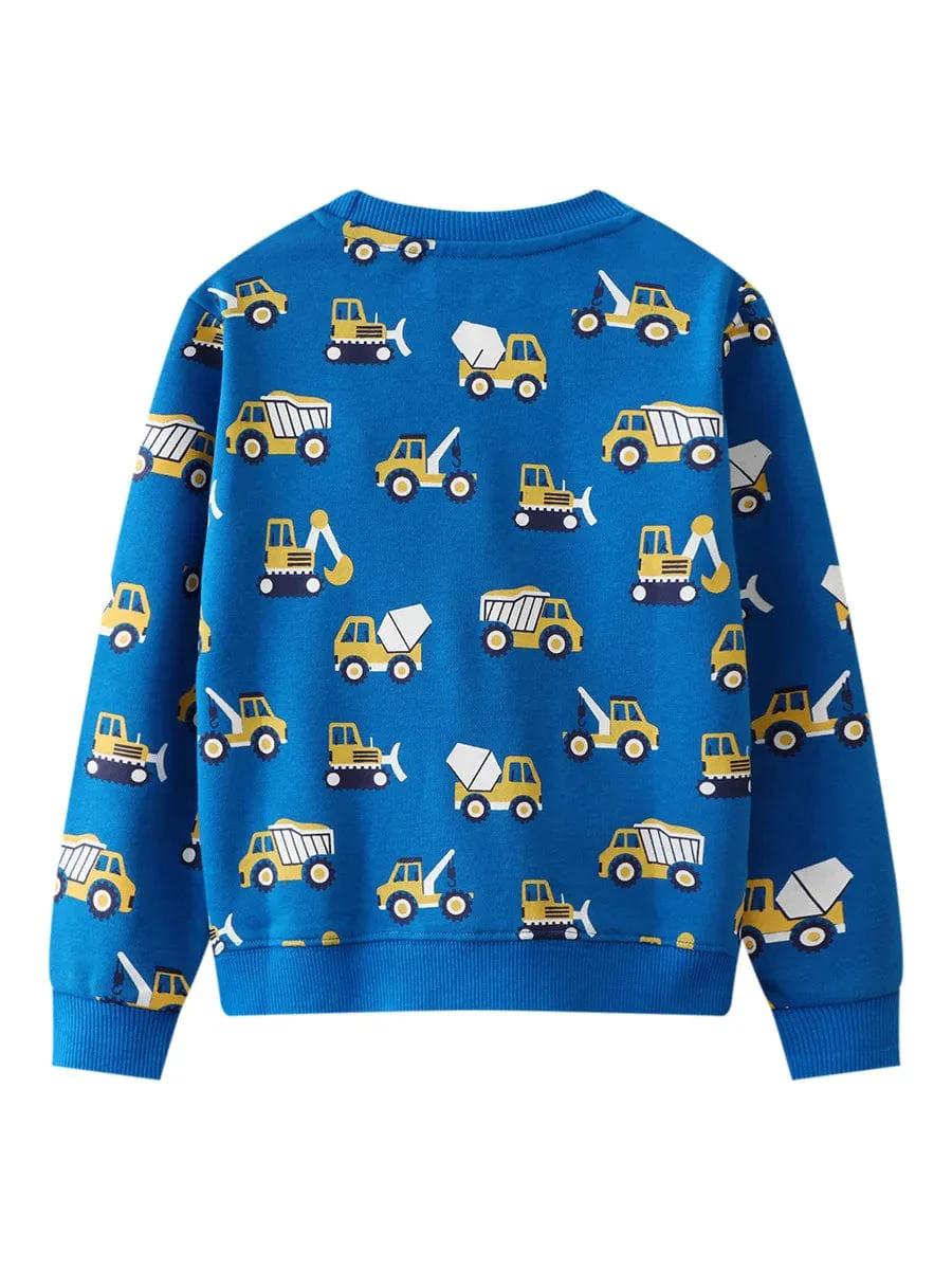 Kids Cartoon Print Sweatshirt - Image 3