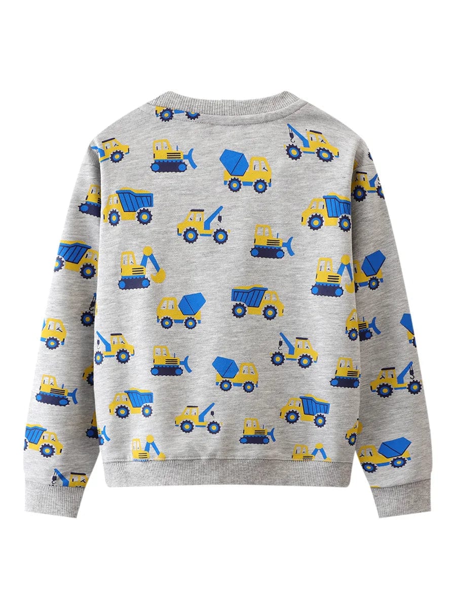 Kids Cartoon Print Sweatshirt - Image 7