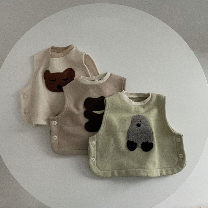 Kids Cartoon Sweater Vest - Image 2
