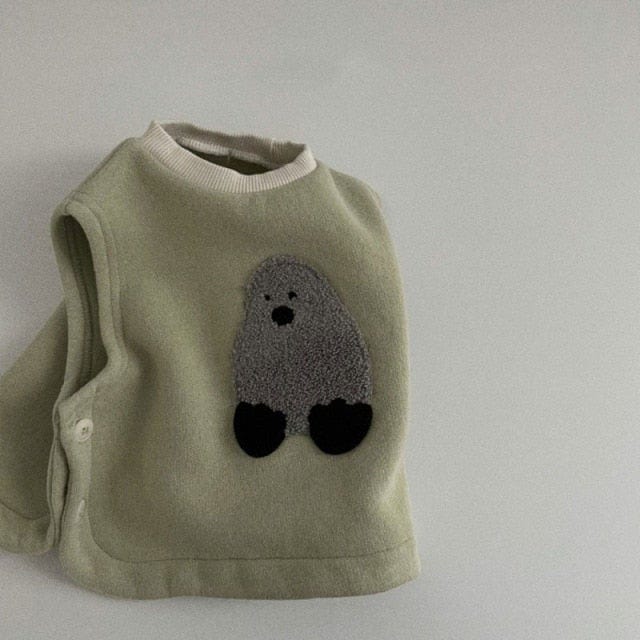 Kids Cartoon Sweater Vest - Image 3