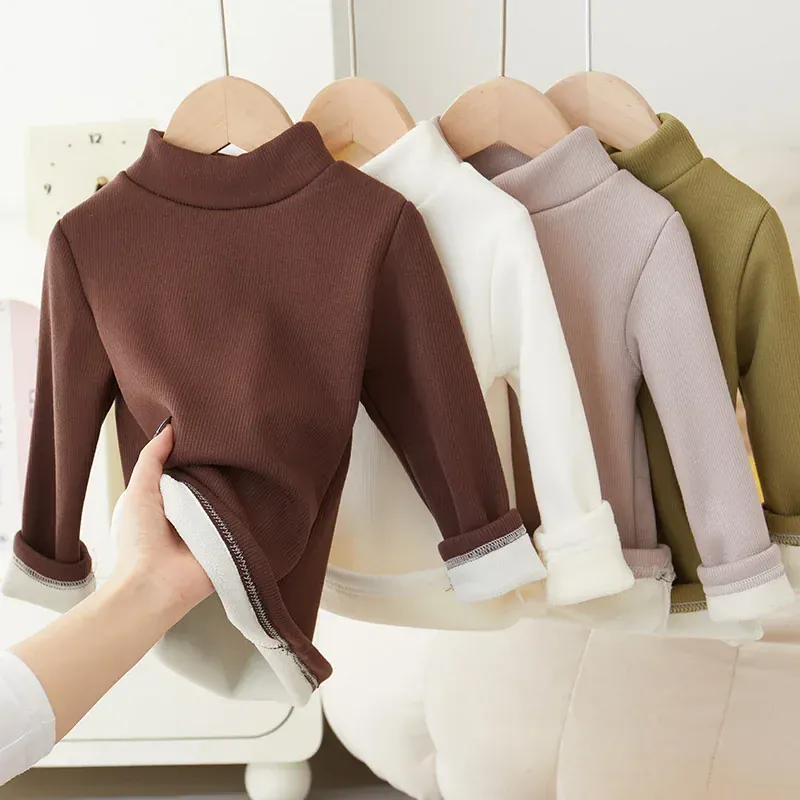 Kids' Cozy Turtleneck Long Sleeve Tee - Image 6