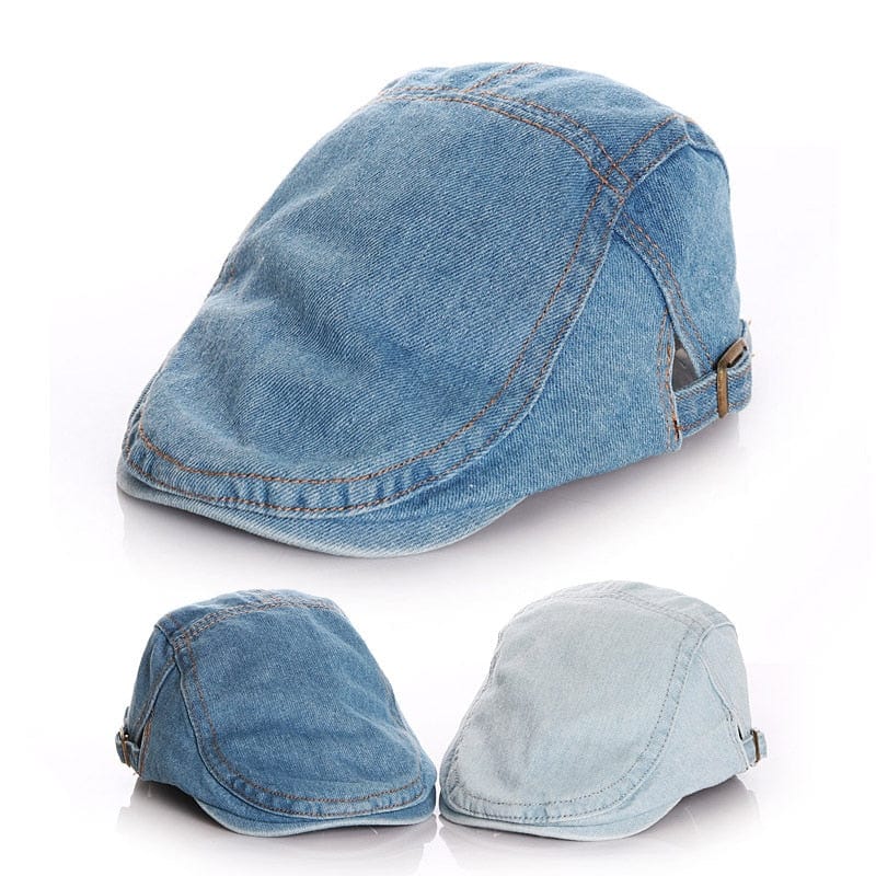 Kids Denim Beret Cap - Image 2