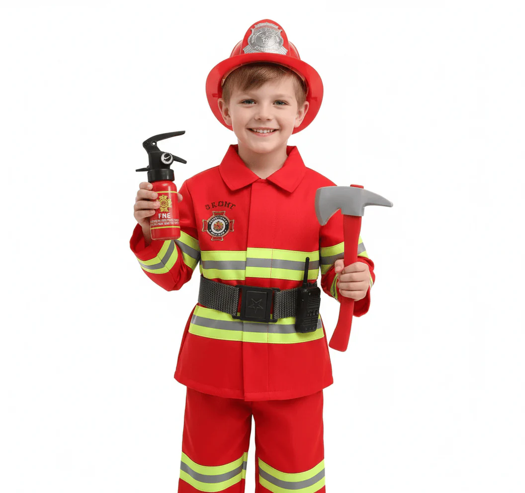 Kids Firefighter Costume - Image 3