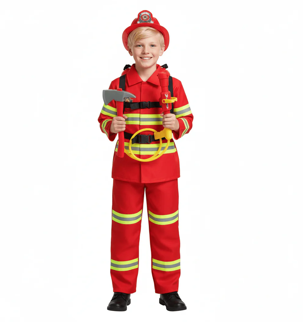 Kids Firefighter Costume - Image 4