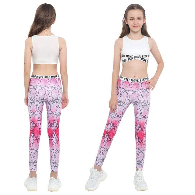 Girl Crop Tank Top with Leggings Set - Image 13