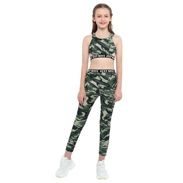 Girl Crop Tank Top with Leggings Set - Image 17
