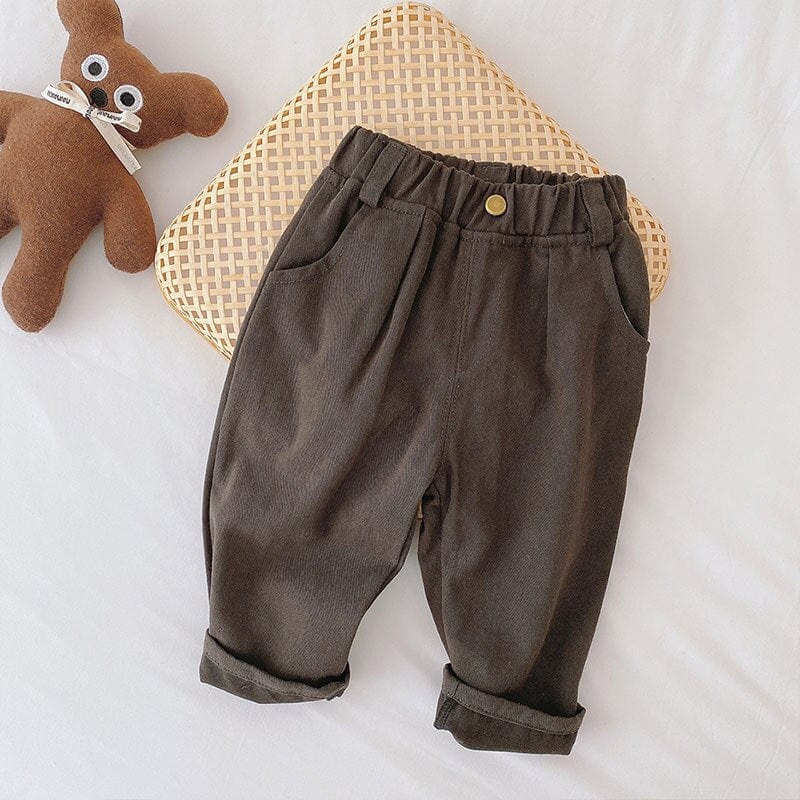 Unisex Solid Kids Pants - Image 10