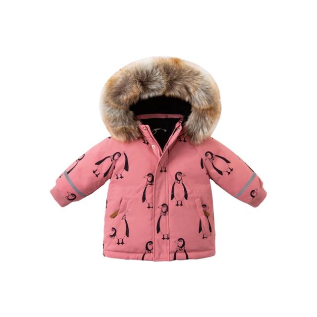 Kids Penguin Print Puffer Jacket - Image 5