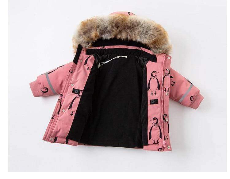 Kids Penguin Print Puffer Jacket - Image 9