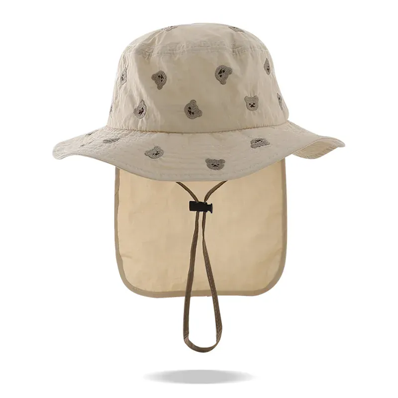 Kids' Quick-Dry Sun Hat with Neck Protection - Image 11