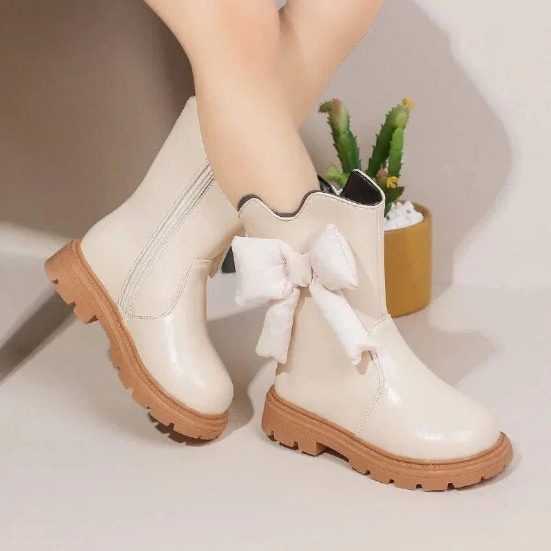 Girls Fashion Bow Boots - Image 3