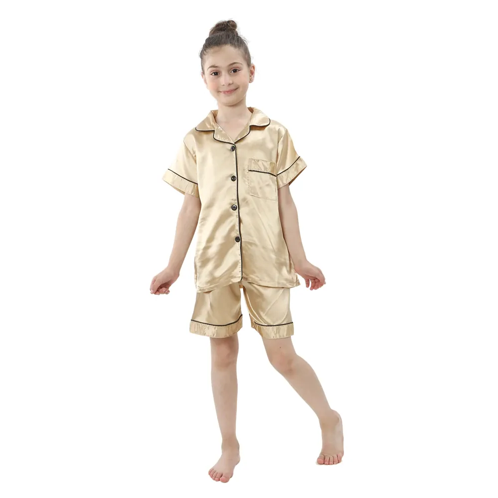 Kids' Silky Satin Pajamas - Image 7