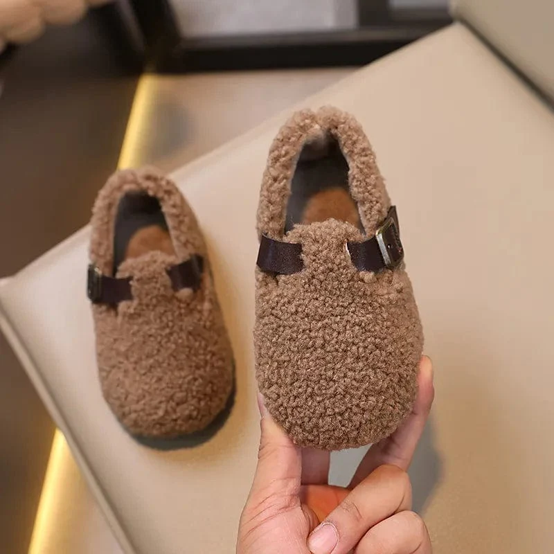 Kids Thick Warm Plush Fur Shoes - Image 4