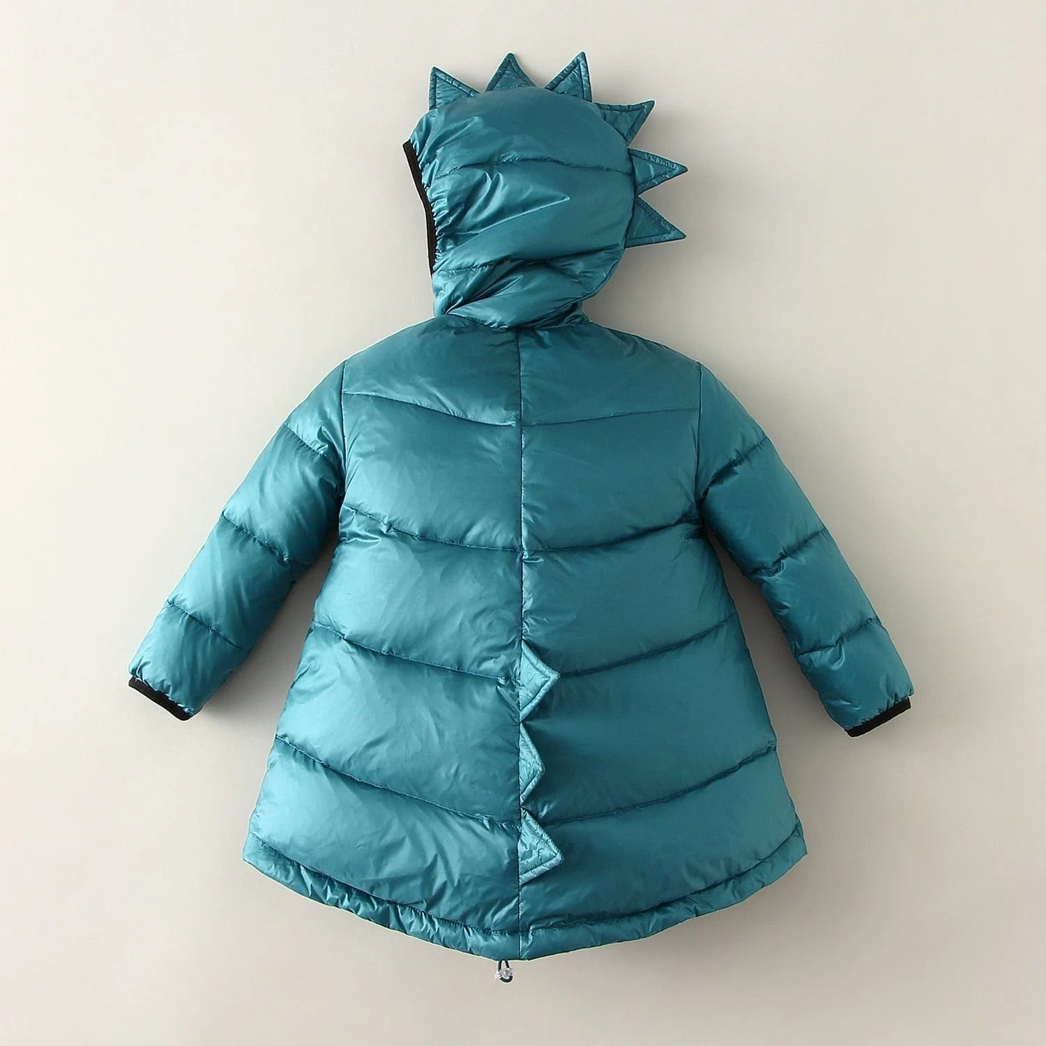 Kids Winter Puffer Jacket with Spike Hood - Image 5
