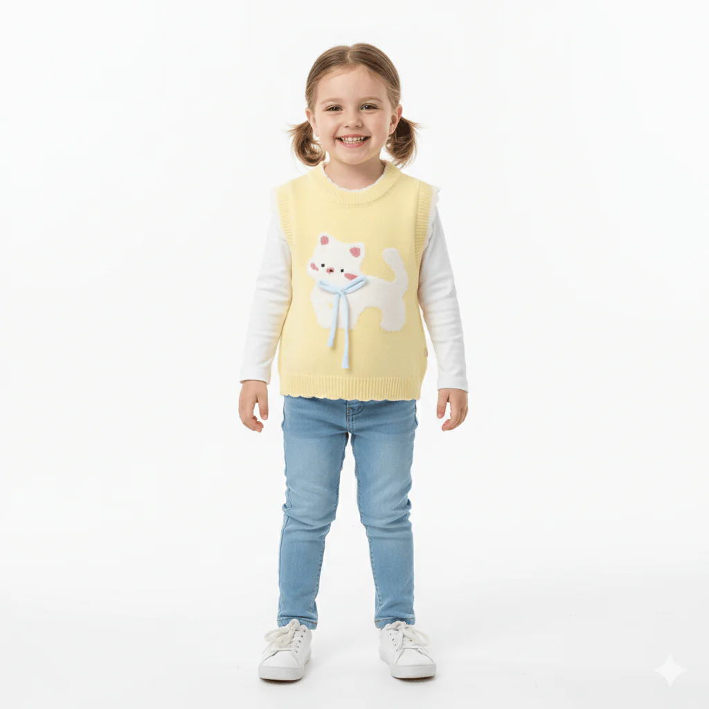 Kitty Cuddle Knit Vest - Image 5