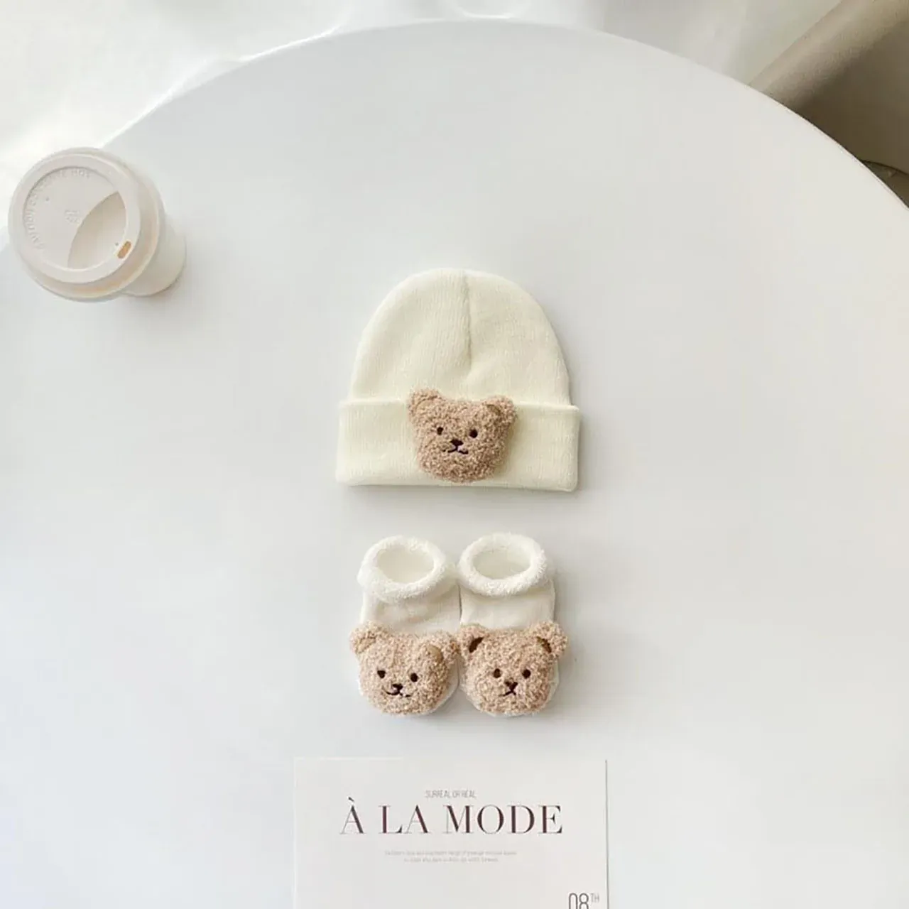 Knitted Beanie & Sock Set for Newborns - Image 12