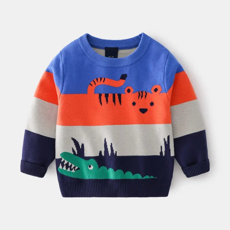 Knitted Long Sleeve Boys Sweater - Image 10