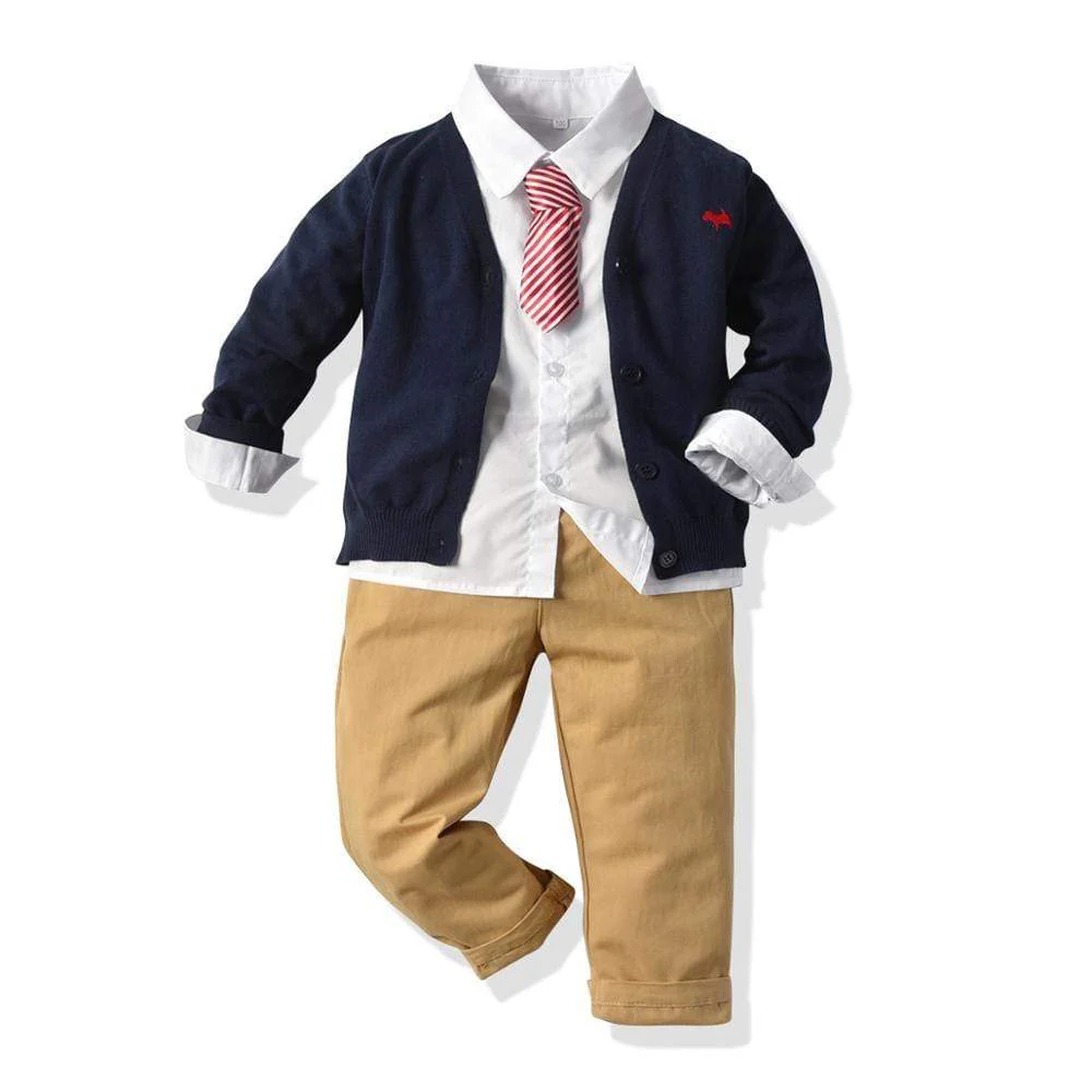 Knitted Sweater Boy Outfit - Image 2