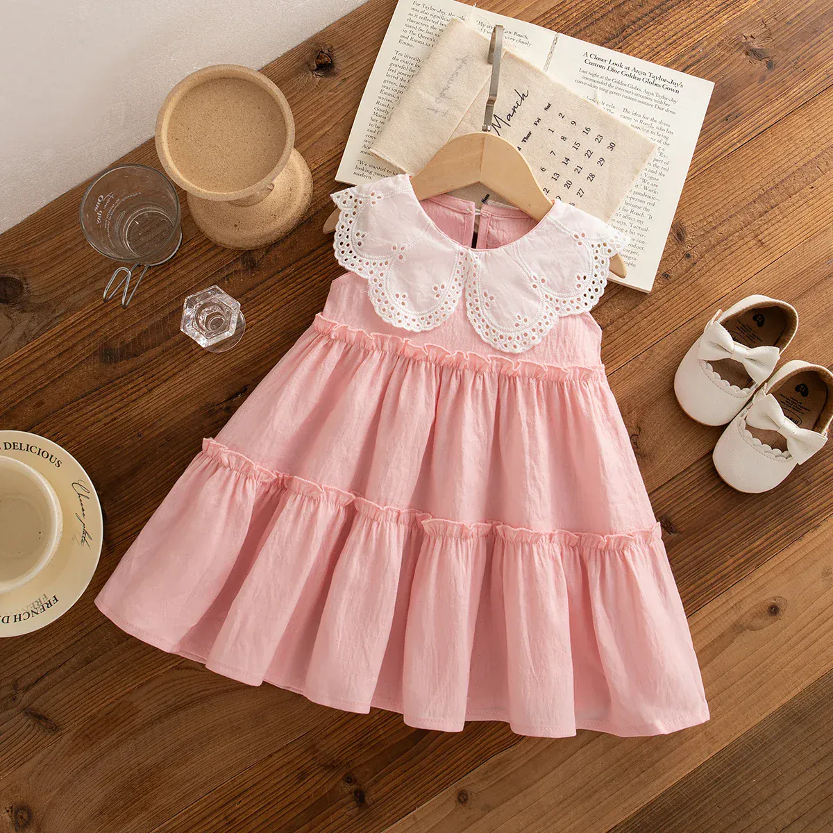 Lace Bodice Tiered Summer Dress - Image 10