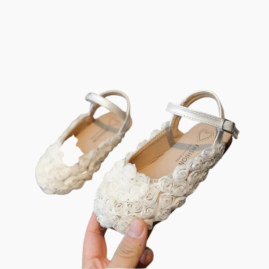 Lace Rose Girls Sandals