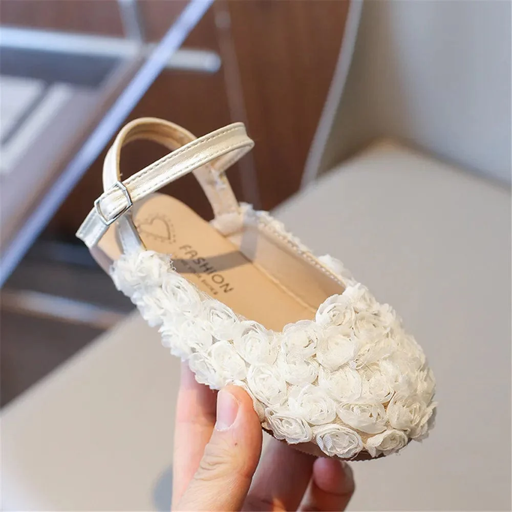 Lace Rose Girls Sandals - Image 3
