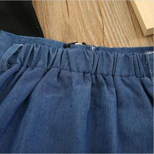 Lace Top and Denim Skirt Set - Image 6