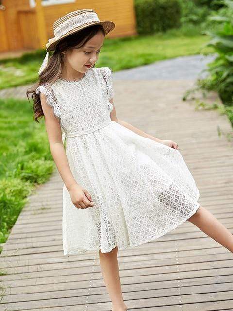 Lace V-Back Dress - Image 4