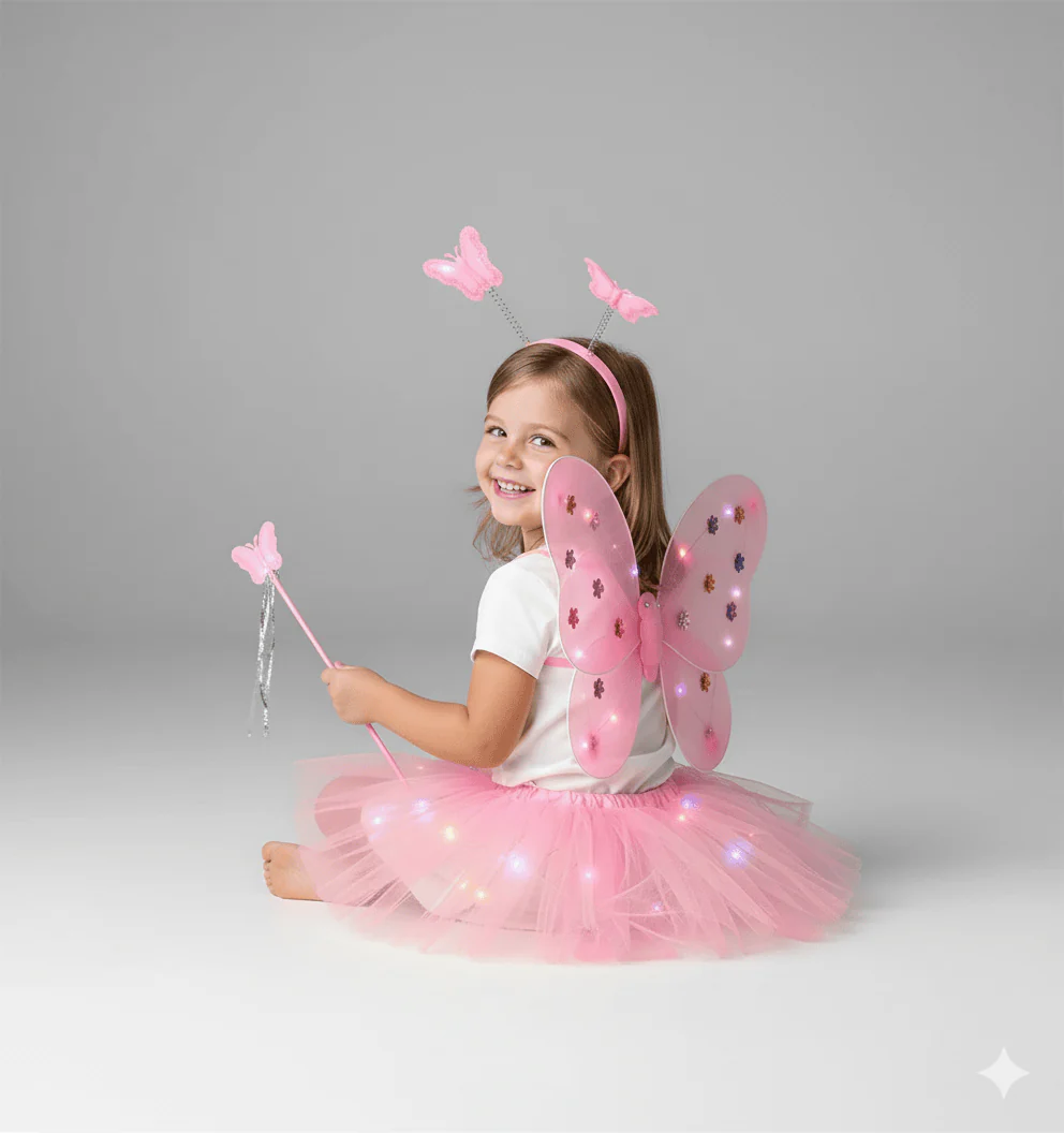 LED Fairy Costume Set for Girls - Image 6