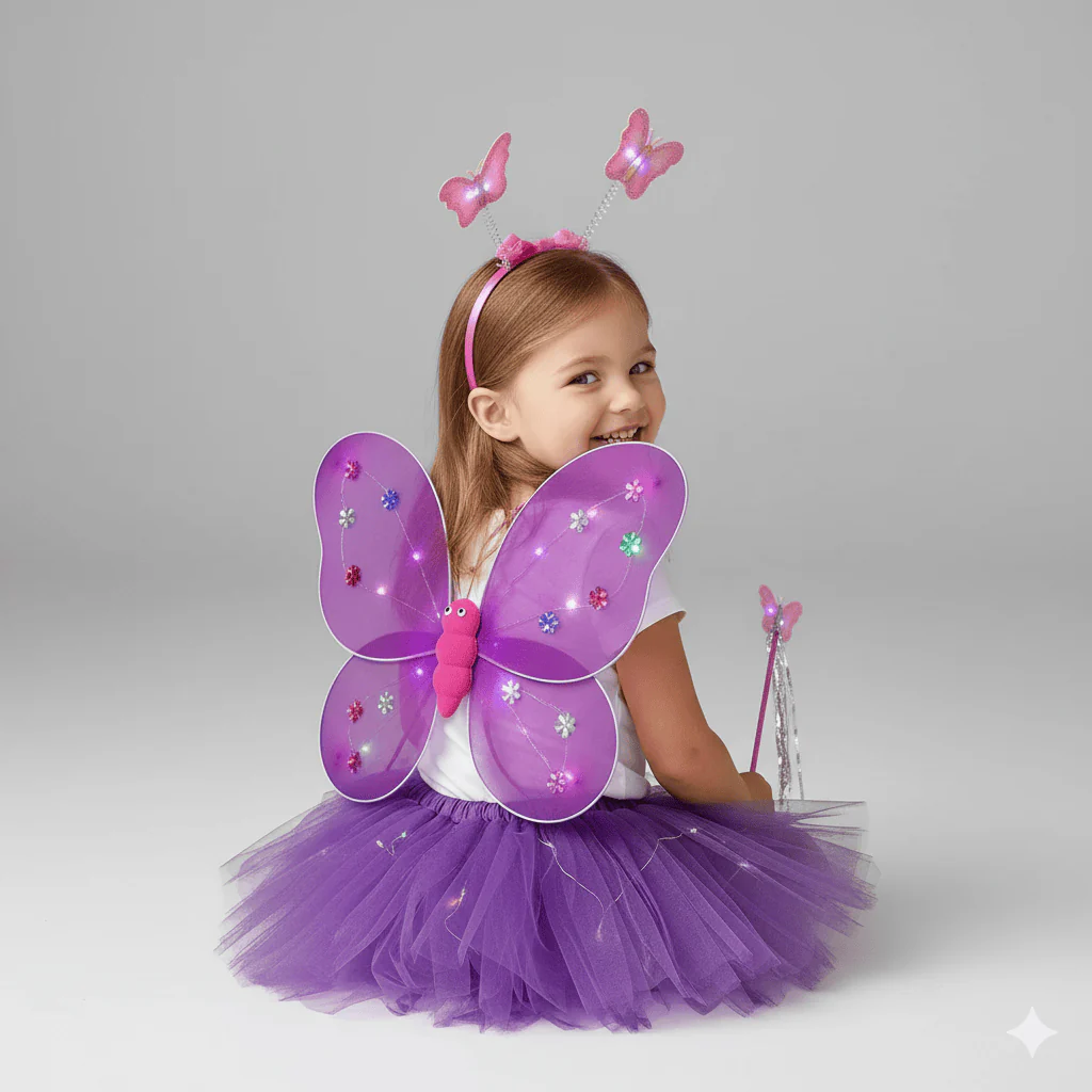 LED Fairy Costume Set for Girls - Image 8