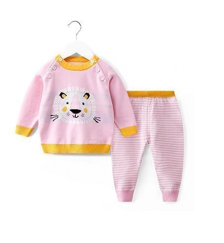 Lion Design Sweater and Track Pants Set - Image 6