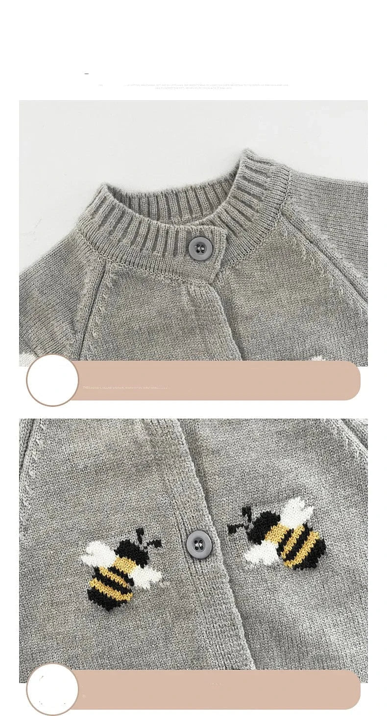 Little Bee & Tiger Knitted Baby Romper - Image 8