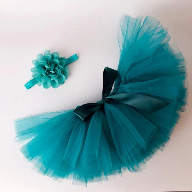 Little Girl Jade Tutu Skirt - Image 3