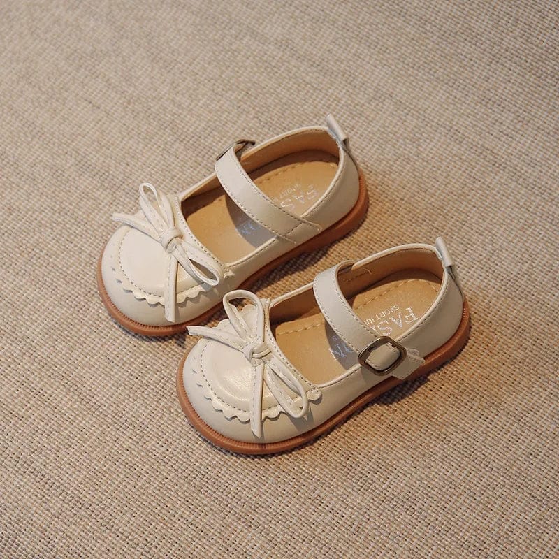 Soft Leather Bowknot Mary Jane Shoes - Image 2