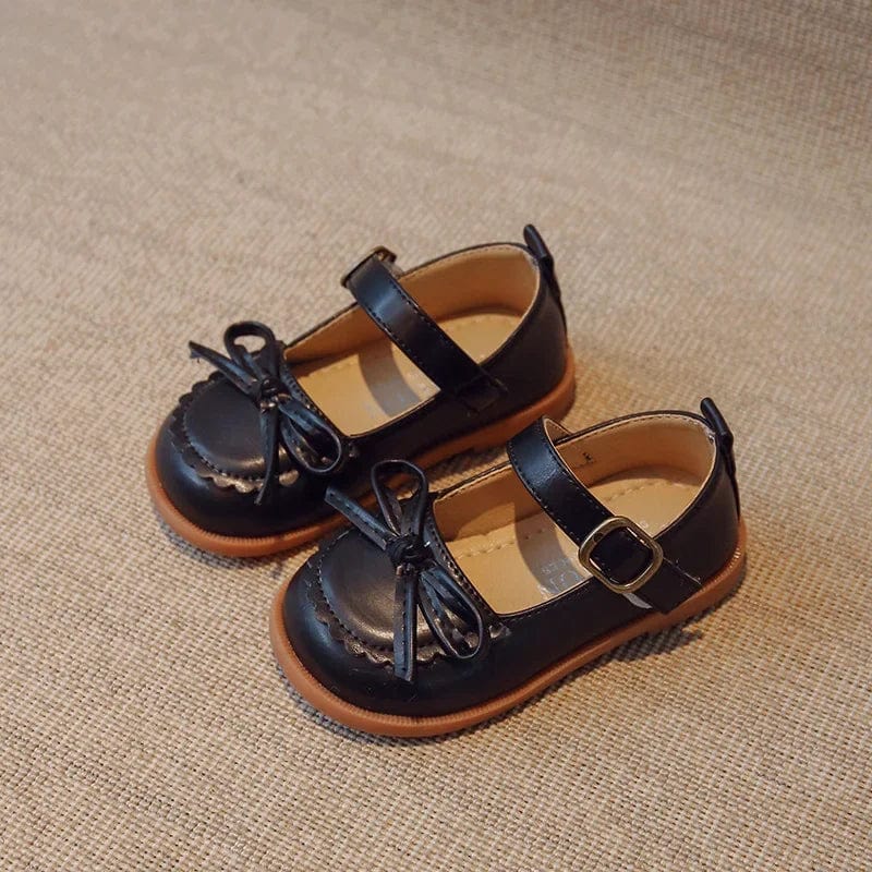 Soft Leather Bowknot Mary Jane Shoes - Image 5