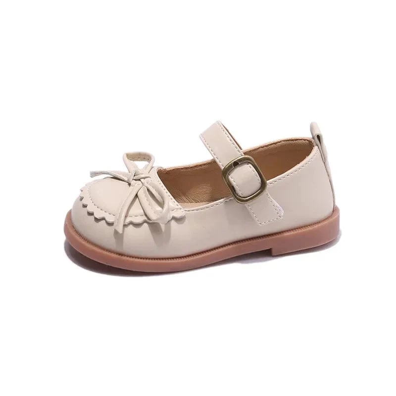 Soft Leather Bowknot Mary Jane Shoes - Image 6