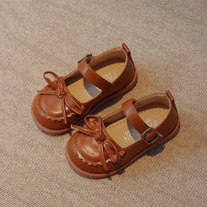 Soft Leather Bowknot Mary Jane Shoes - Image 7