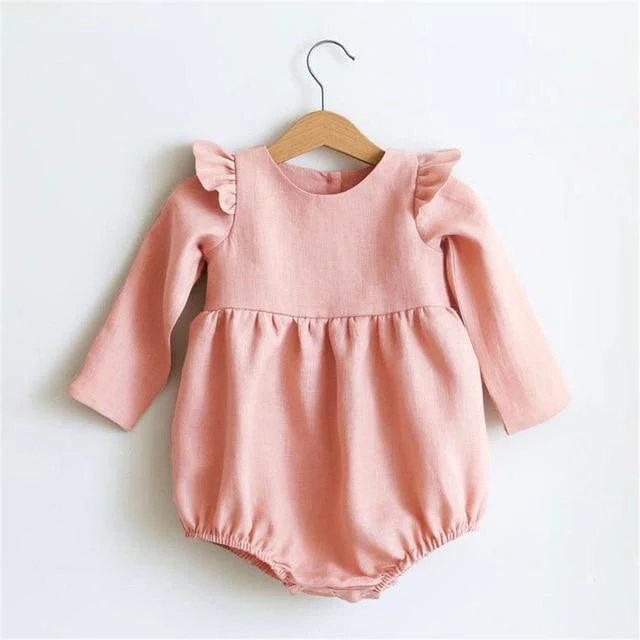 Long Sleeve Baby Floral Romper - Image 5