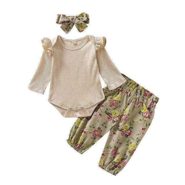 Long Sleeve Floral Romper Outfit - Image 5