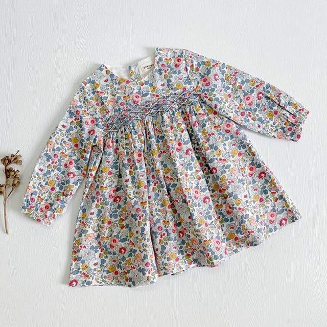Long Sleeve Mini Floral Dress - Image 3