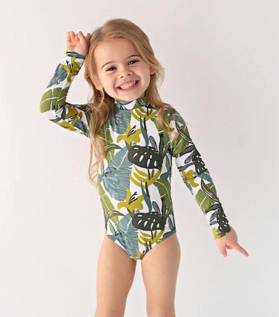 Long Sleeve Rash Guard Swimsuit - Image 13